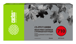 Картридж струйный Cactus CS-PFI710MBK PFI-710 MBK черный матовый (700мл) для Canon imagePROGRAF TX-2000/TX-3000/TX-4000