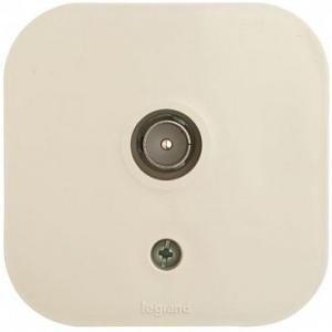 Розетка телев. Legrand Quteo 782245 откр. слоновая кость