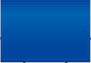 Портфель Бюрократ -BPR6BLUE 6 отдел. A4 пластик 0.7мм синий