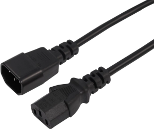 Шнур питания Rexant 04-2721 C13-Schuko проводник.:3x0.75мм2 0.6м 220В 6А черный