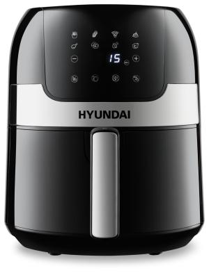 Аэрогриль Hyundai HYF-3555 1500Вт черный/серебристый