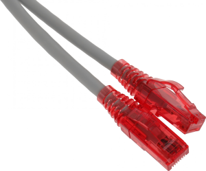 Патч-корд Hyperline PC-LPM-UTP-RJ45-RJ45-C5E-2M-LSZH-GY PC-LPM-UTP-RJ45-RJ45-C5E-2M UTP RJ-45 вил.-вилка RJ-45 кат.5E 2м серый LSZH (уп.:1шт) 24AWG