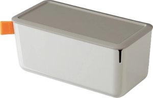 Короб для хранения Deli XDM10grey 1отд. 212x105x93.5мм серый/серый пластик