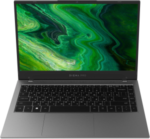 Ноутбук Digma Pro Fortis Core i3 1005G1 8Gb SSD512Gb Intel UHD Graphics 14.1" IPS FHD (1920x1080) Windows 11 Pro grey WiFi BT Cam 4000mAh (DN14P3-8DXW01)
