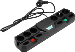 Сетевой фильтр Most TRG 2м (10 розеток) черный (коробка)