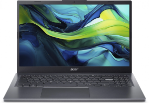 Ноутбук Acer Aspire 15 A15-51M-39F7 Core 3 100U 8Gb SSD512Gb Intel Graphics 15.6" IPS FHD (1920x1080) без ОС metall WiFi BT Cam (NX.KXRCD.002)