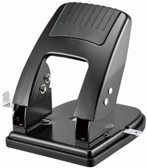 Дырокол Kw-Trio Cool Heavy Duty 09865BLACK макс.:40лист. металл черный отв.:2 с линейкой