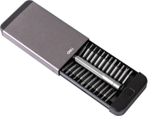 Отвертка Deli DL3525 в компл.:25 предметов жесткий кейс