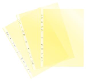 Папка-вкладыш Бюрократ Премиум -013YEL желтый глянцевые A4+ 30мкм (упак.:50шт)