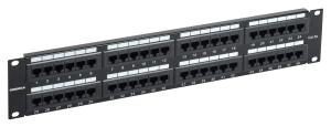 Патч-панель ITK PP48-2UC5EU-K05-G 19" 2U 48xRJ45 кат.5E UTP