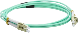 Патч-корд Lanmaster LAN-2LC-2LC/OM3-1.0 2x50/125 OM3 LC дуплекс-LC дуплекс 1м LSZH голубой