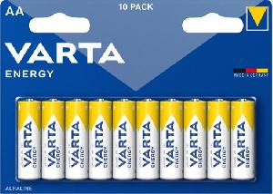 Батарея Varta Energy LR6 BL10 Alkaline AA (10шт) блистер