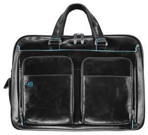 Деловая сумка Piquadro Blue Square CA2765B2/N с отделением для ноутбука черный натур.кожа