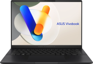 Ноутбук Asus VivoBook S14 OLED M5406NA-QD109 Ryzen 5 7535HS 16Gb SSD1Tb AMD Radeon 660M 14" OLED WUXGA (1920x1200) без ОС black WiFi BT Cam (90NB1493-M006B0)