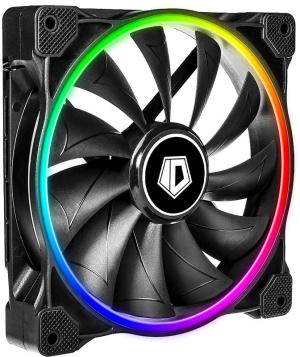 Вентилятор для корпуса ID-Cooling ZF-14025 ARGB 140х140x25 черный 4-pin 37дБ (ZF-14025-ARGB) Ret