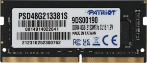 Память DDR4 8Gb 2133MHz Patriot PSD48G213381S Signature RTL PC4-17000 CL15 SO-DIMM 260-pin 1.2В single rank Ret