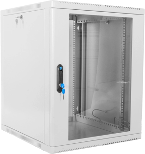 Шкаф коммутационный ЦМО (ШРН-12.500) настенный 12U 600x529мм пер.дв.стекл 200кг серый 470мм 18кг 180град. 612мм металл