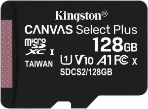 Флеш карта microSDXC 128GB Kingston SDCS2/128GBSP Canvas Select Plus w/o adapter