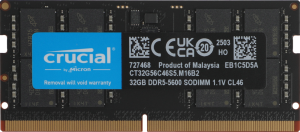 Память DDR5 32GB 5600MHz Crucial CT32G56C46S5 RTL PC5-44800 CL46 SO-DIMM 262-pin 1.1В single rank Ret