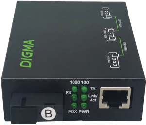 Медиаконвертер Digma DMC-1G53-20B