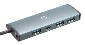 Разветвитель USB-C Digma HUB-3U3.0C-UC-G 4порт. серый (HUB-3U3.0С-UC-G)