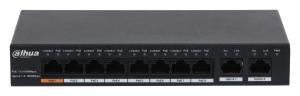 Коммутатор Dahua DH-PFS3010-8GT-96 10x1Гбит/с 7PoE+ 1PoE++ 96W неуправляемый