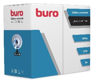Кабель сетевой Buro BU-CCA-050-BL UTP 4 пары cat5E solid 0.50мм CCA 305м синий