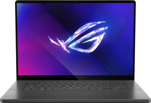 Ноутбук Asus ROG Zephyrus G16 GU605CR-QR180 Core Ultra 9 285H 32Gb SSD2Tb NVIDIA GeForce RTX5070Ti 12Gb 16" OLED 2.5K (2560x1600) без ОС grey WiFi BT Cam Bag (90NR0LZ5-M009D0)