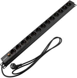 Блок распределения питания Rexant 04-0205-2 верт.размещ. 13xCEE7/4 базовые 16A CEE7/7 2м