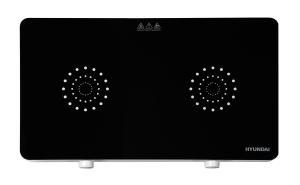 Плита Индукционная Hyundai HYC-0108 белый стеклокерамика (настольная)