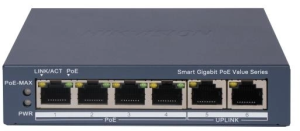 Коммутатор Hikvision DS-3E1506P-EI/M (L2) 6x1Гбит/с 4PoE 45W управляемый