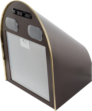 Вытяжка каминная Elikor Эпсилон 50П-430-П3Л медный антик/золотистый управление: ползунковое (1 мотор)