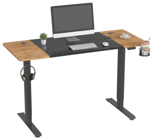 Стол для компьютера Cactus CS-EDL-BAWD с электроприводом столешница МДФ черный дуб антик каркас черный 140x72x60см (CS-EDL-BAWD)