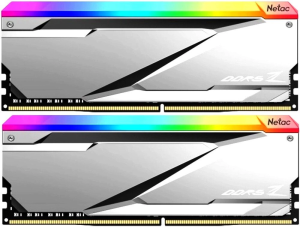 Память DDR5 2x16GB 6200MHz Netac NTZED5P62DP-32S Z RGB RTL Gaming PC5-49600 CL32 DIMM 288-pin 1.35В с радиатором Ret