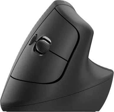 Мышь Logitech Lift графитовый оптическая 4000dpi silent беспров. BT/Radio USB для ноутбука 5but (910-006485)