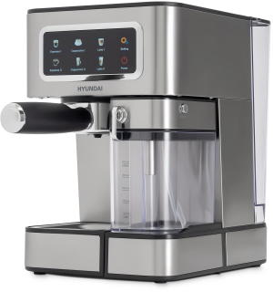 Кофеварка рожковая Hyundai HEM-5306 1350Вт серебристый/черный