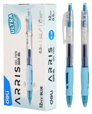 Ручка гелев. автоматическая Deli Arris EG09-BL син. черн. линия 0.7мм