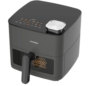 Аэрогриль Hyundai HYF-9085 2000Вт темно-серый/серебристый
