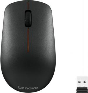 Мышь Lenovo 400 черный оптическая 1200dpi беспров. USB для ноутбука 3but (GY50R91293)