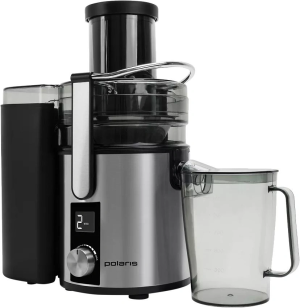 Соковыжималка комбинированная Polaris PEA 1536ADL нержавеющая сталь/черный