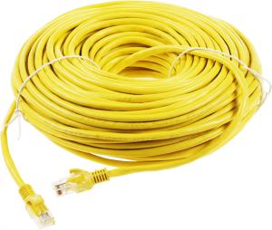 Патч-корд Premier PP12-30M/Y 1000Гбит/с UTP 4 пары cat.5E CCA molded 30м желтый RJ-45 (m)-RJ-45 (m)