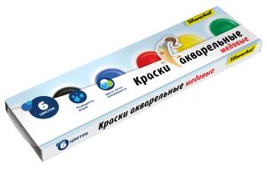 Краски акварельные Silwerhof 961126-06 Народная кол-ция медовые 6цв. без кисти картон.кор.