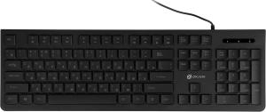 Клавиатура Оклик 440ML черный USB slim LED