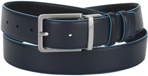 Ремень мужской Piquadro Blue Square CU2619B2/NBLU2 черный/темно-синий натур.кожа