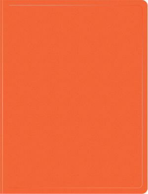 Папка метал.пруж.скоросш. Бюрократ Double Neon DNE07POR A4 пластик 0.7мм кор.27мм карм.прод.внут. оранжевый