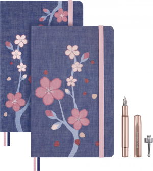 Набор Moleskine Limited Edition Sakura блокнот/ежедневник/ручка перь. синий