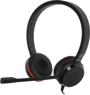Наушники с микрофоном Jabra Evolve 20 SE черный 1.2м накладные USB оголовье (4999-823-309)