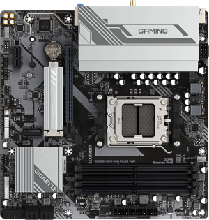 Материнская плата Gigabyte B650M GAMING PLUS WF SocketAM5 AMD B650 4xDDR5 mATX AC`97 8ch(7.1) 2.5Gg RAID+HDMI+DP