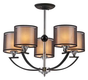 Люстра Hiper Andrea H025-5 потолоч. черный/хром