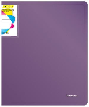 Папка на 2-х кольцах Silwerhof Perlen 271957-73 A4 1мм кор.38мм внутр. с вставкой сиреневый металлик